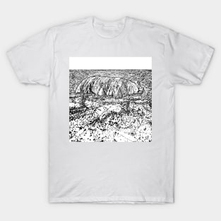 ULURU -  AYERS ROCK  ink painting.2 T-Shirt